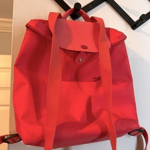 Hot Pink Longchamp Backpack